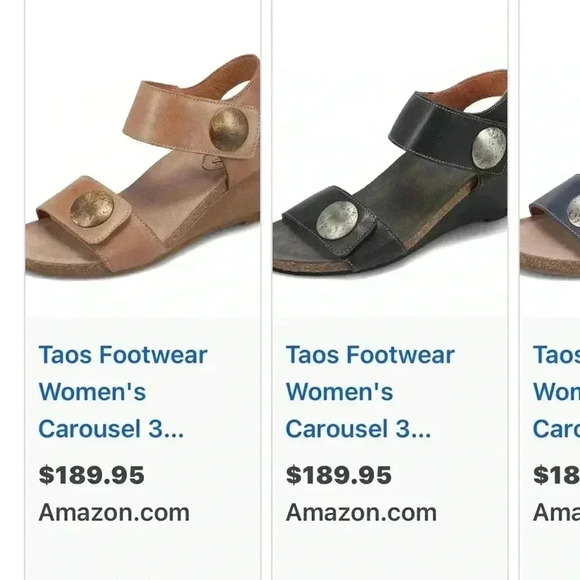 TAOS Carousel 2 Taupe Women's Comfort Sandal - EU 41 / US 10.5 Leather Tan - Picture 11 of 11